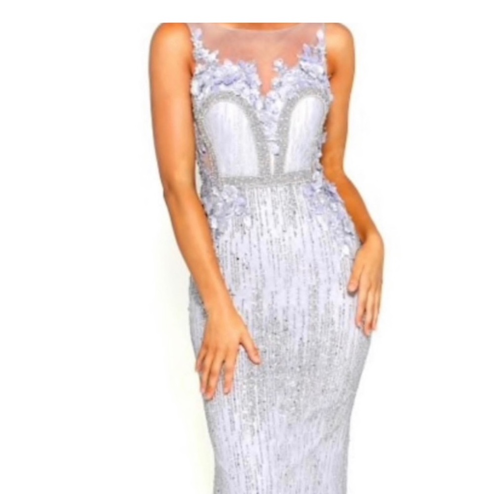 Portia and scarlett blue evening gown
